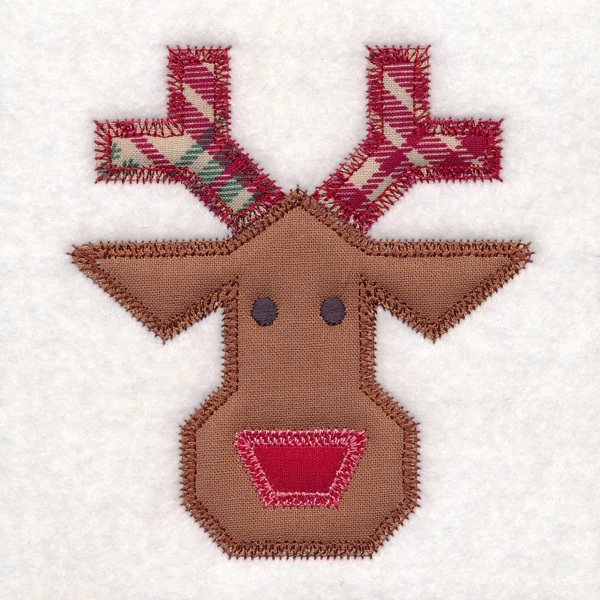 Christmas Quilt Block - Reindeer (In-the-Hoop) - Image 4