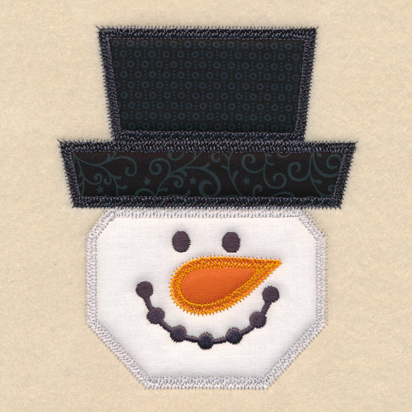 Christmas Quilt Block - Snowman (In-the-Hoop) - Image 2
