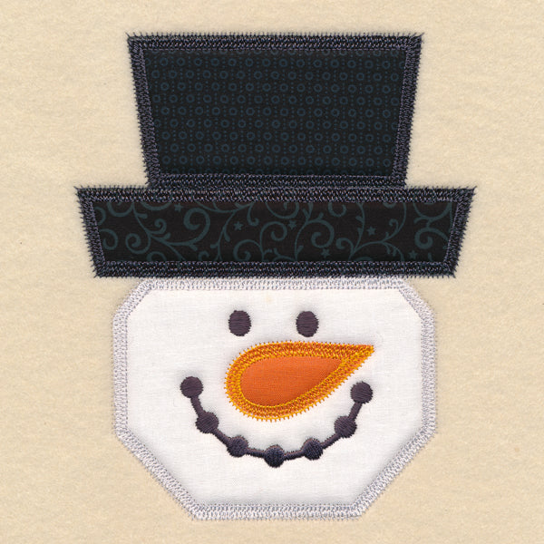 Christmas Quilt Block - Snowman (In-the-Hoop) - Image 6