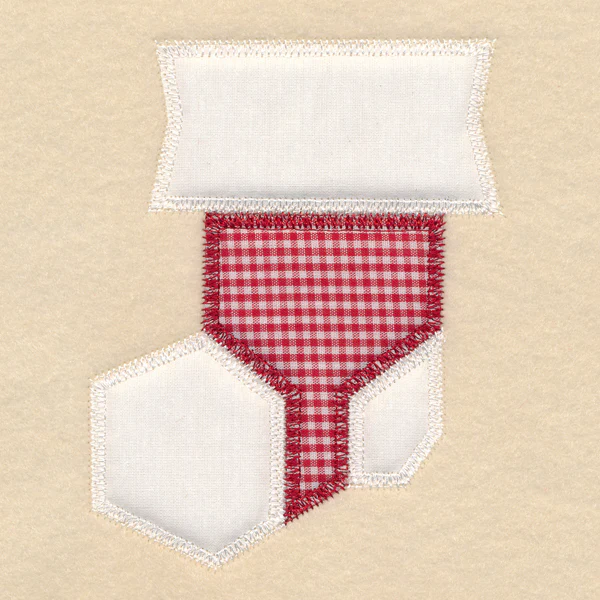 Christmas Quilt Block - Stocking (In-the-Hoop) - Image 3