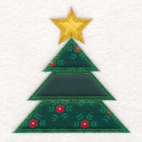 Christmas Quilt Block - Tree (In-the-Hoop) - Image 2