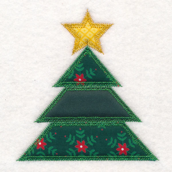 Christmas Quilt Block - Tree (In-the-Hoop) - Image 3