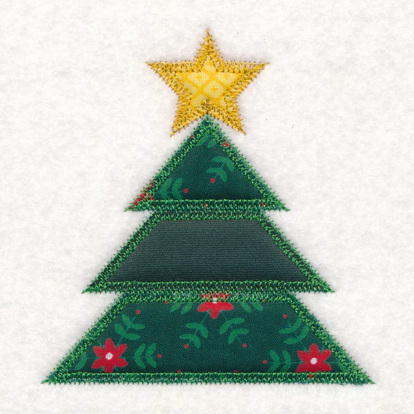 Christmas Quilt Block - Tree (In-the-Hoop) - Image 4