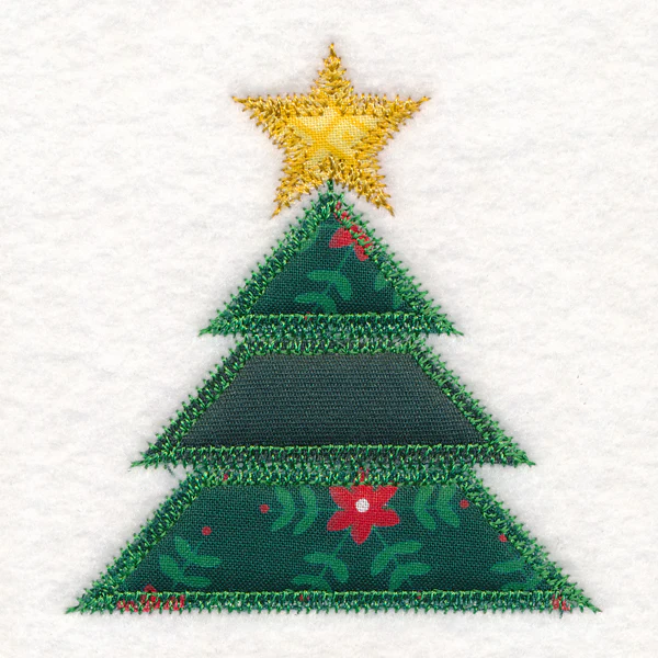 Christmas Quilt Block - Tree (In-the-Hoop) - Image 5