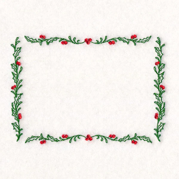 Christmas Quilt Labels - Delicate Holly & Berries - Image 3