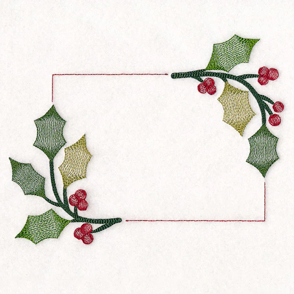 Christmas Quilt Labels - Holly & Berries