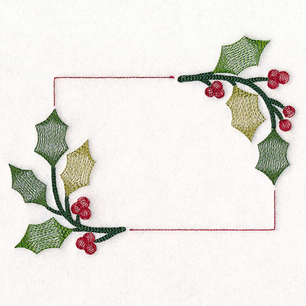 Christmas Quilt Labels - Holly & Berries - Image 2