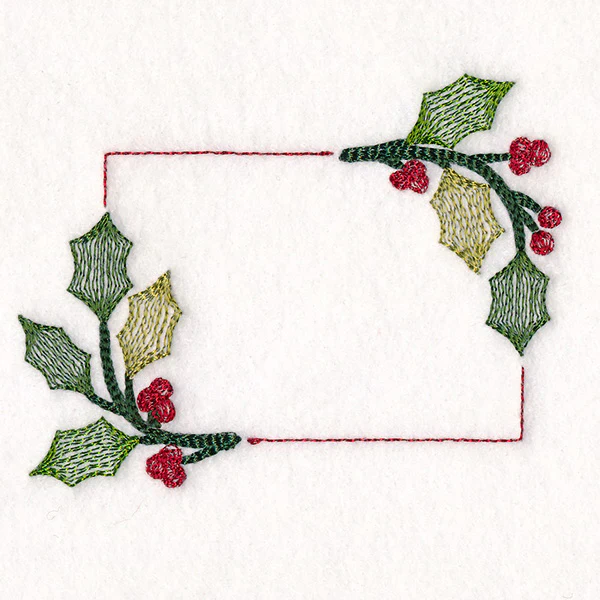 Christmas Quilt Labels - Holly & Berries - Image 3