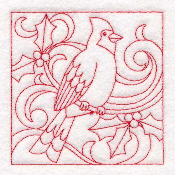Christmas Quilting - Cardinal (Double Run) - Image 5