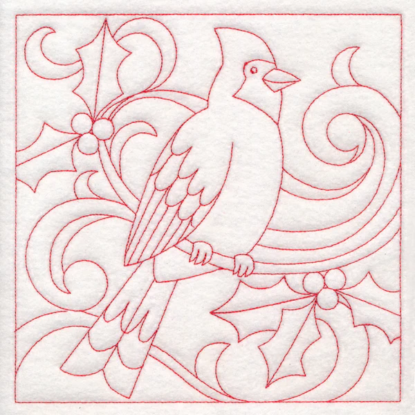 Christmas Quilting - Cardinal (Double Run) - Image 6