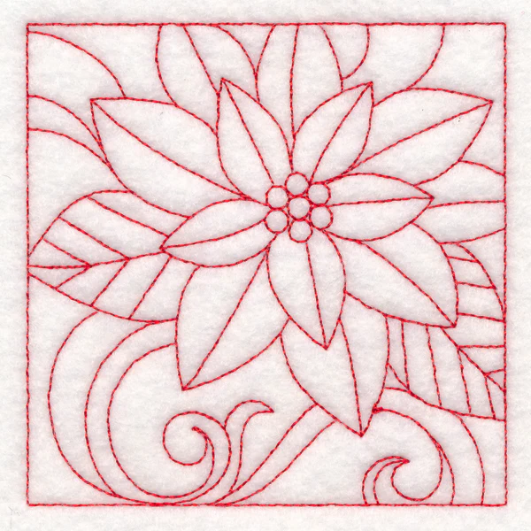 Christmas Quilting - Poinsettia (Double Run) - Image 5