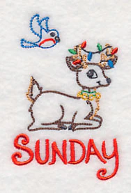 Christmas Reindeer - Sunday (Vintage) - Image 2