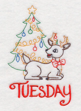 Christmas Reindeer - Tuesday (Vintage) - Image 3