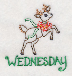 Christmas Reindeer - Wednesday (Vintage) - Image 2