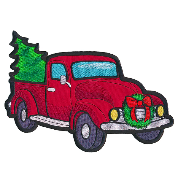 Christmas Retro Truck Pillow Wrap (In-the-Hoop) - Image 8
