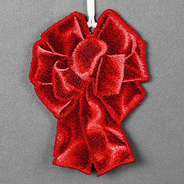 Christmas Ribbon Ornament (In-the-Hoop) - Image 4