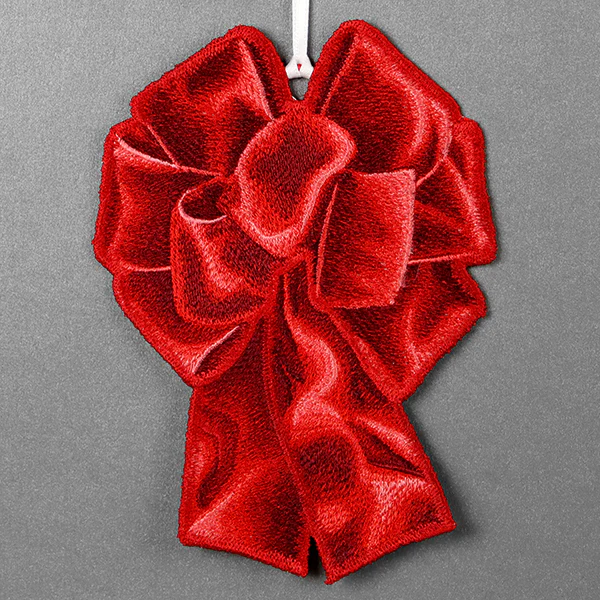 Christmas Ribbon Ornament (In-the-Hoop) - Image 5