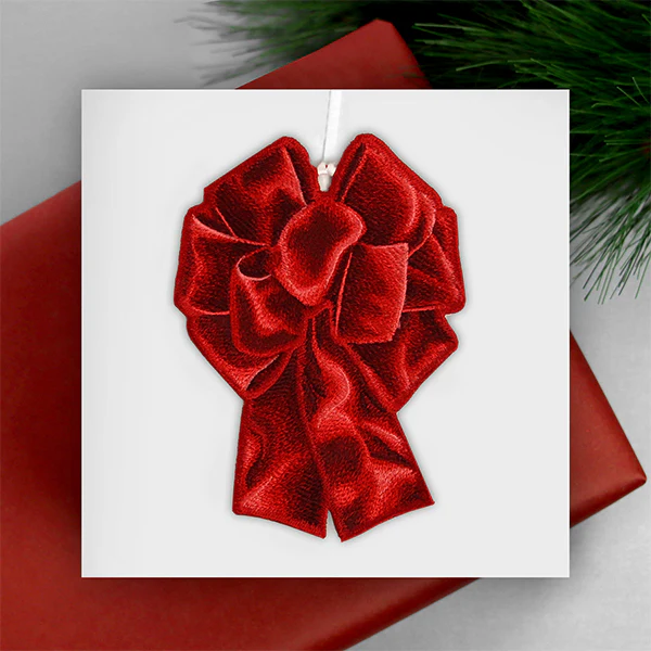 Christmas Ribbon Ornament (In-the-Hoop) - Image 9