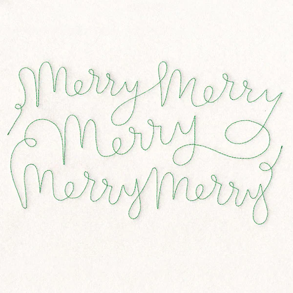 Christmas Sayings - Merry (Edge-to-Edge Quilting) - Image 5