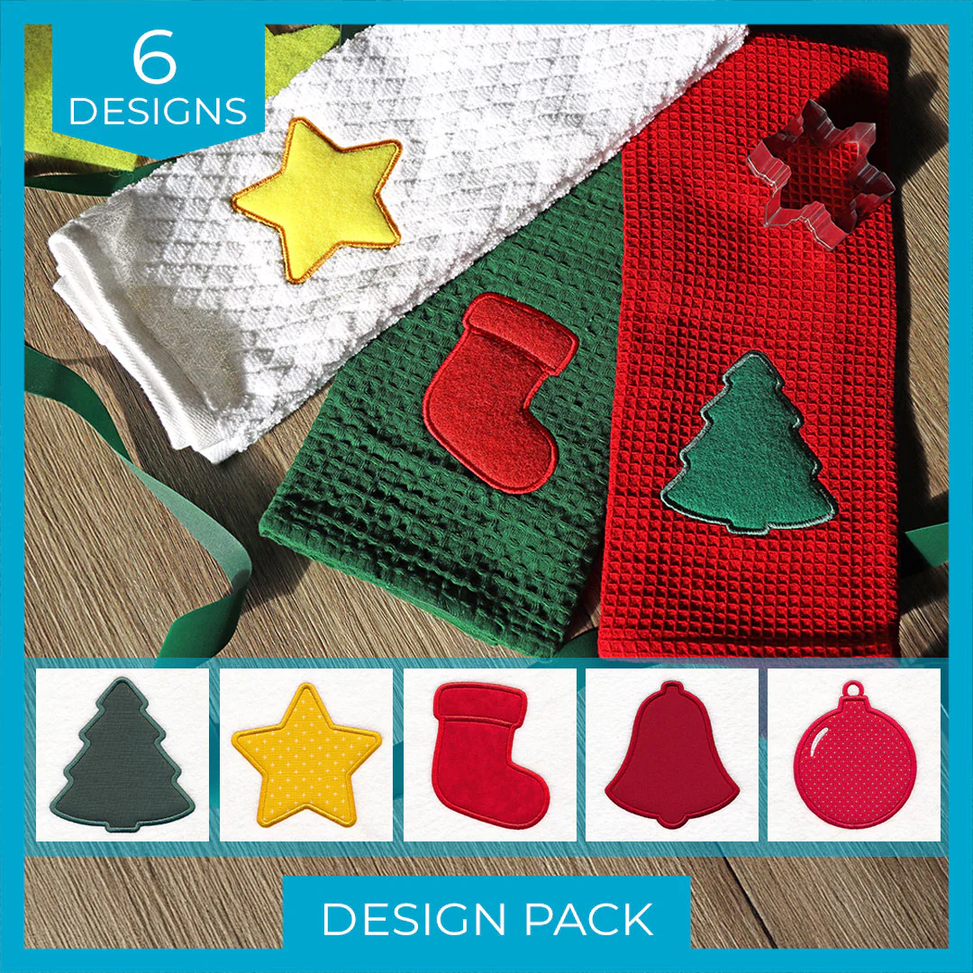 Christmas Scour Patch Design Pack (Applique) - Image 7