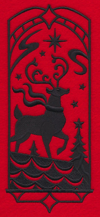 Christmas Silhouette - Rooftop Reindeer - Image 2