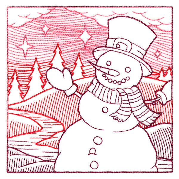 Christmas Snowman Etching - Image 4