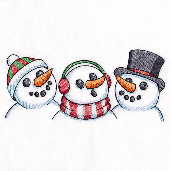 Christmas Snowman Trio Border - Image 3