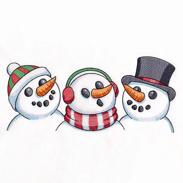 Christmas Snowman Trio Border - Image 5