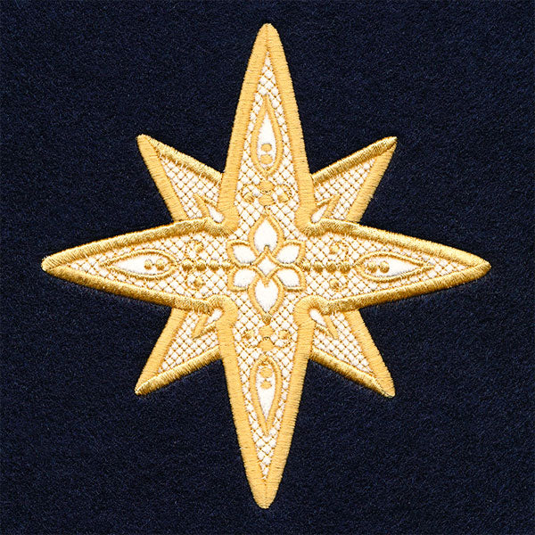 Christmas Star (Applique) (Embossed) - Image 3