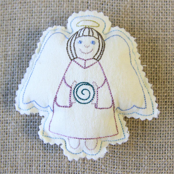 Christmas Stuffie - Angel (In-the-Hoop) - Image 6