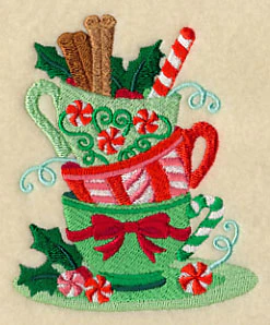 Christmas Teatime Teacup Stack - Image 4