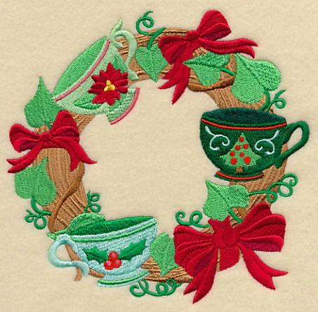 Christmas Teatime Wreath - Image 3