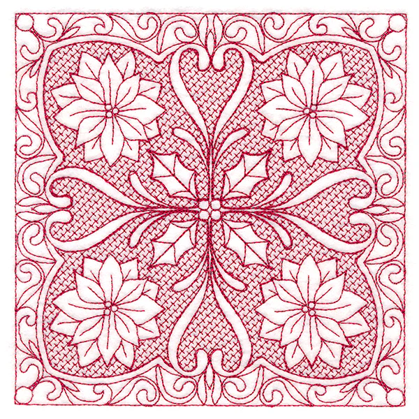 Christmas Traditions - Poinsettia (Trapunto) - Image 3