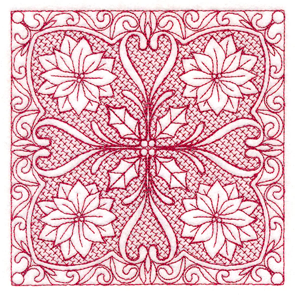 Christmas Traditions - Poinsettia (Trapunto) - Image 4
