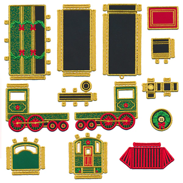 Christmas Train Engine in 3D (In-the-Hoop) - Image 10
