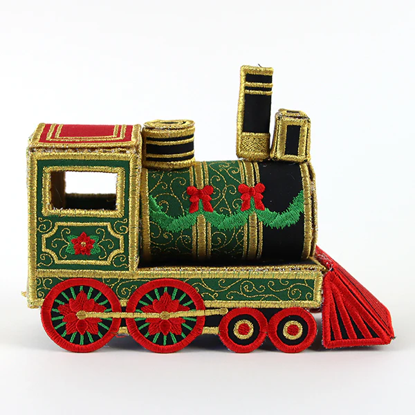 Christmas Train Engine in 3D (In-the-Hoop) - Image 14