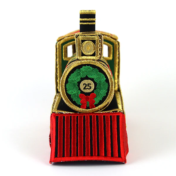 Christmas Train Engine in 3D (In-the-Hoop) - Image 5