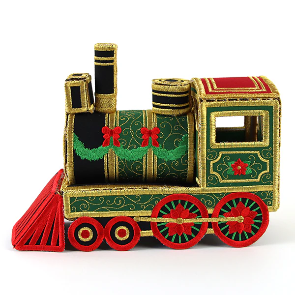 Christmas Train Engine in 3D (In-the-Hoop) - Image 6