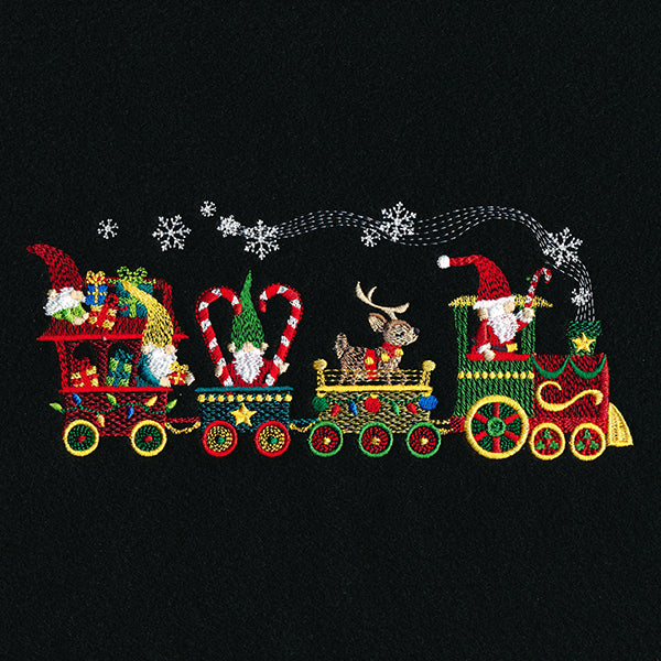 Christmas Train Gnome Border - Image 3