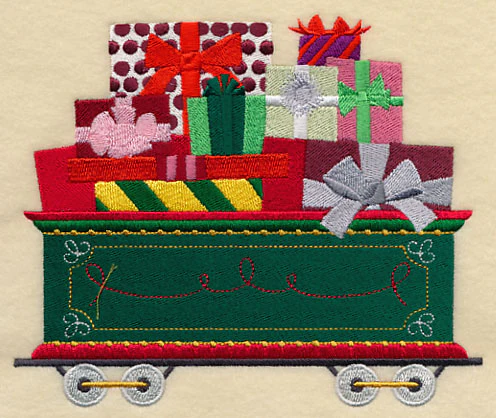 Christmas Train - Wrapped Gifts Car - Image 2