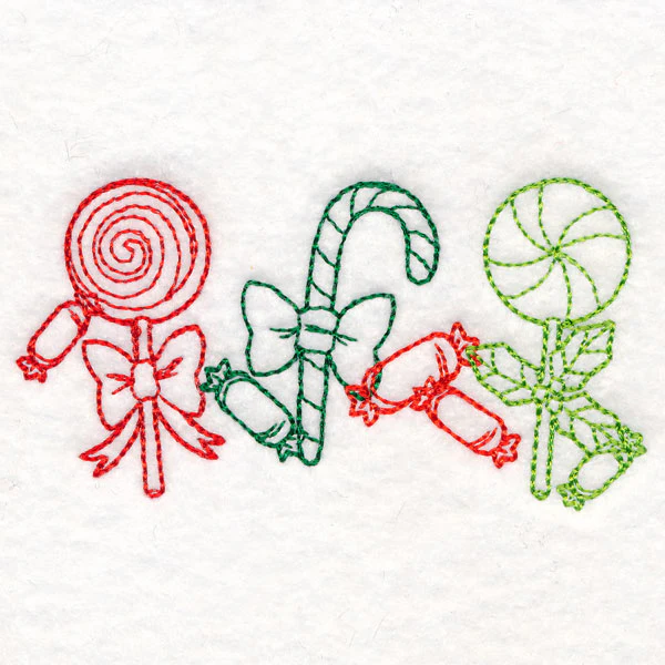 Christmas Treats Border - Candies (Vintage) - Image 4