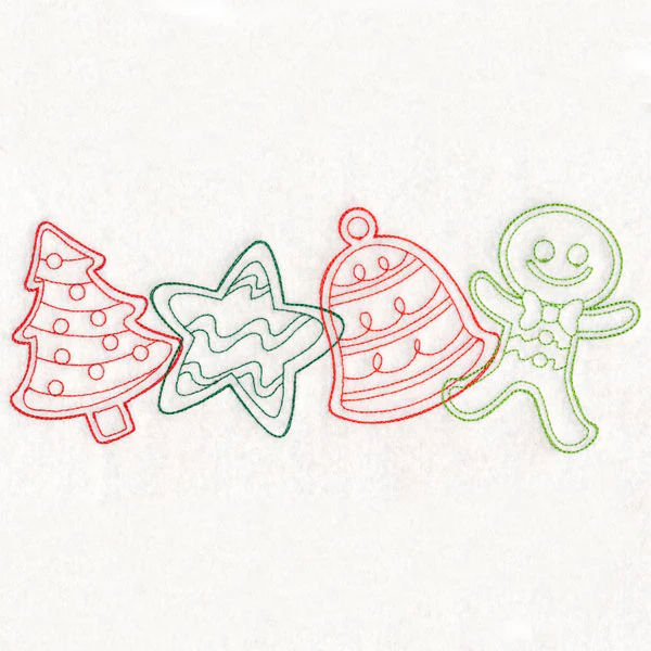 Christmas Treats Border - Cookies (Vintage)