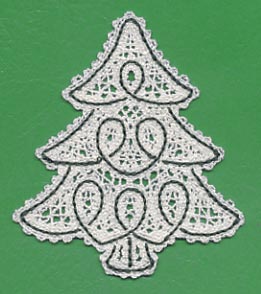 Christmas Tree (Battenburg Lace) - Image 2
