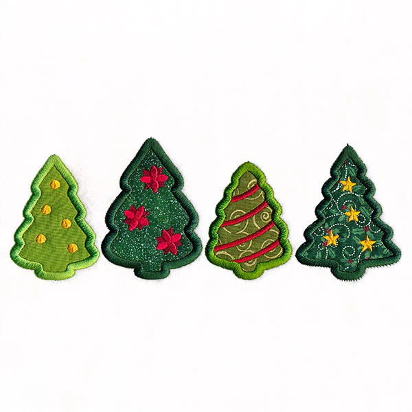 Christmas Tree Border (Applique) - Image 3