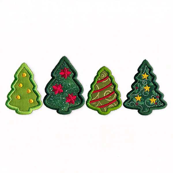 Christmas Tree Border (Applique) - Image 5