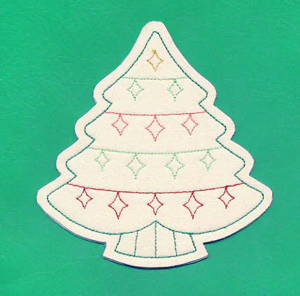 Christmas Tree Coaster (In-the-Hoop) - Image 3