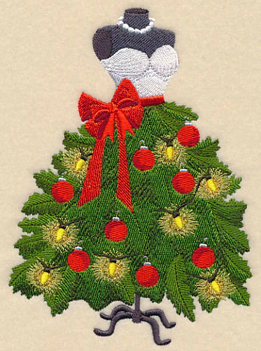 Christmas Tree Dress Form - Image 4