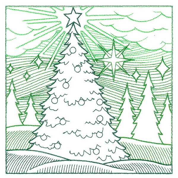 Christmas Tree Etching - Image 2