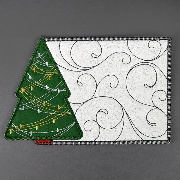 Christmas Tree Mug Rug (In-the-Hoop) - Image 4