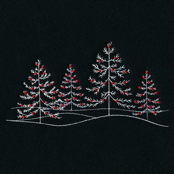 Christmas Tree Scene Border - Image 3